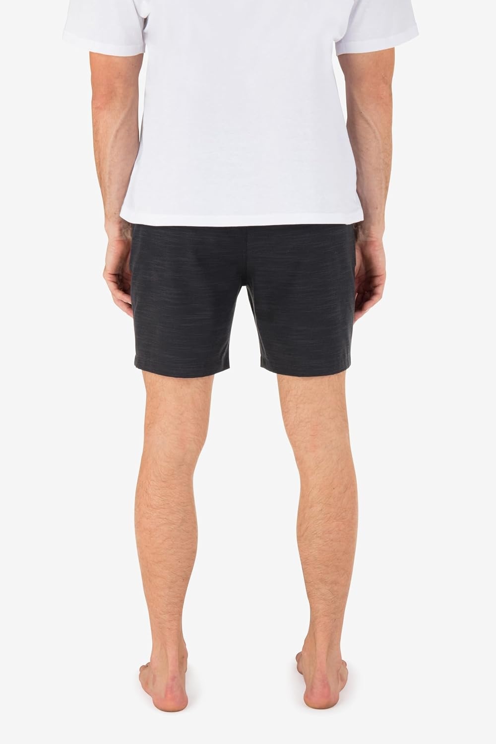 Hurley Men’s Phantom 4-Way Stretch Walk Shorts, 7″ Inseam 18″ Outseam. Quick Dry, Elastic Waistband(Black)