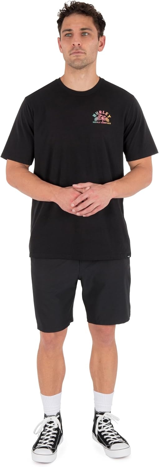 Hurley Mens All Seeing Short Sleeve(Tropic Black)