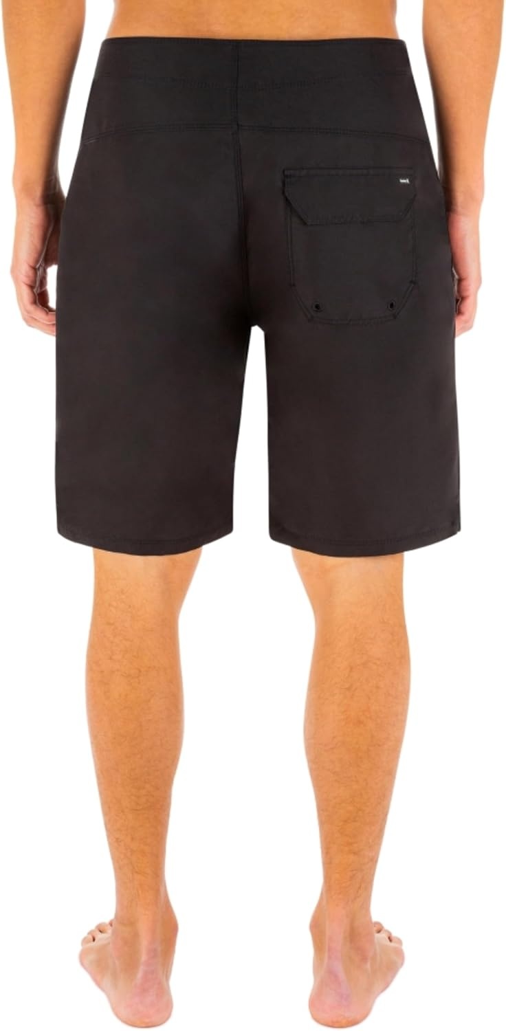 Hurley Men’s One and Only Solid 21″ Board Shorts(Black)