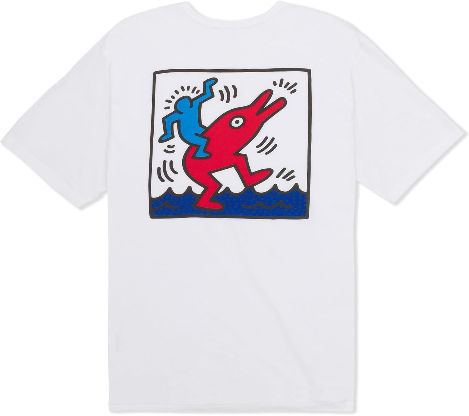 Hurley Mens All Seeing Short Sleeve(White – Keith Haring Collab)