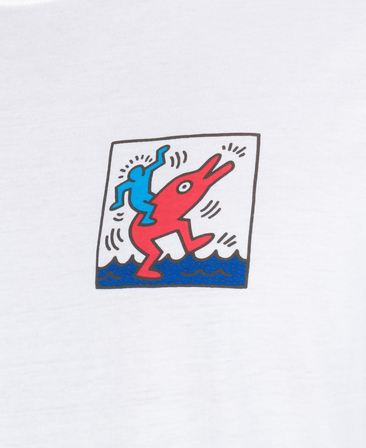 Hurley Mens All Seeing Short Sleeve(White – Keith Haring Collab)