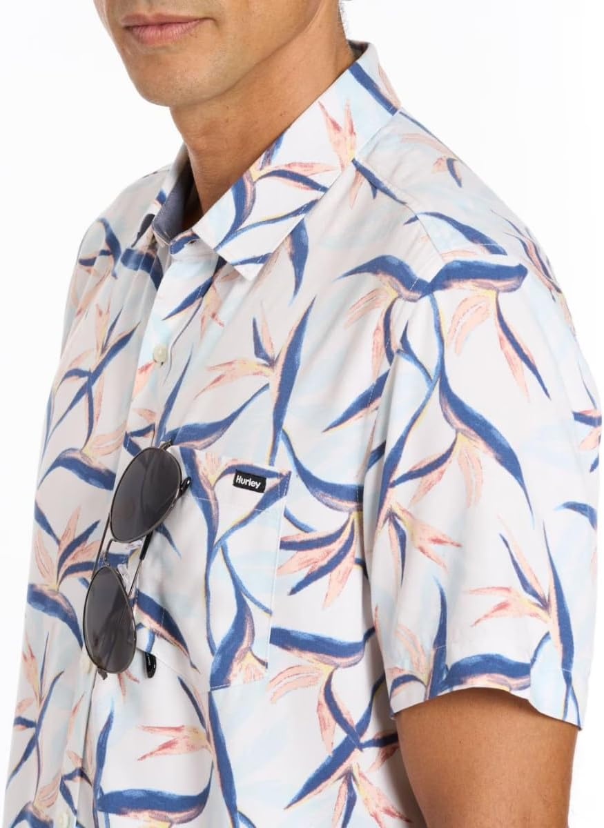 Hurley Men’s Newport Stretch Short Sleeve(Destroyer Combo)