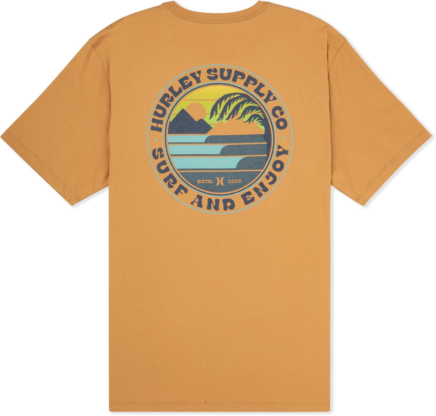 Hurley Mens All Seeing Short Sleeve(Citrus Blaze)