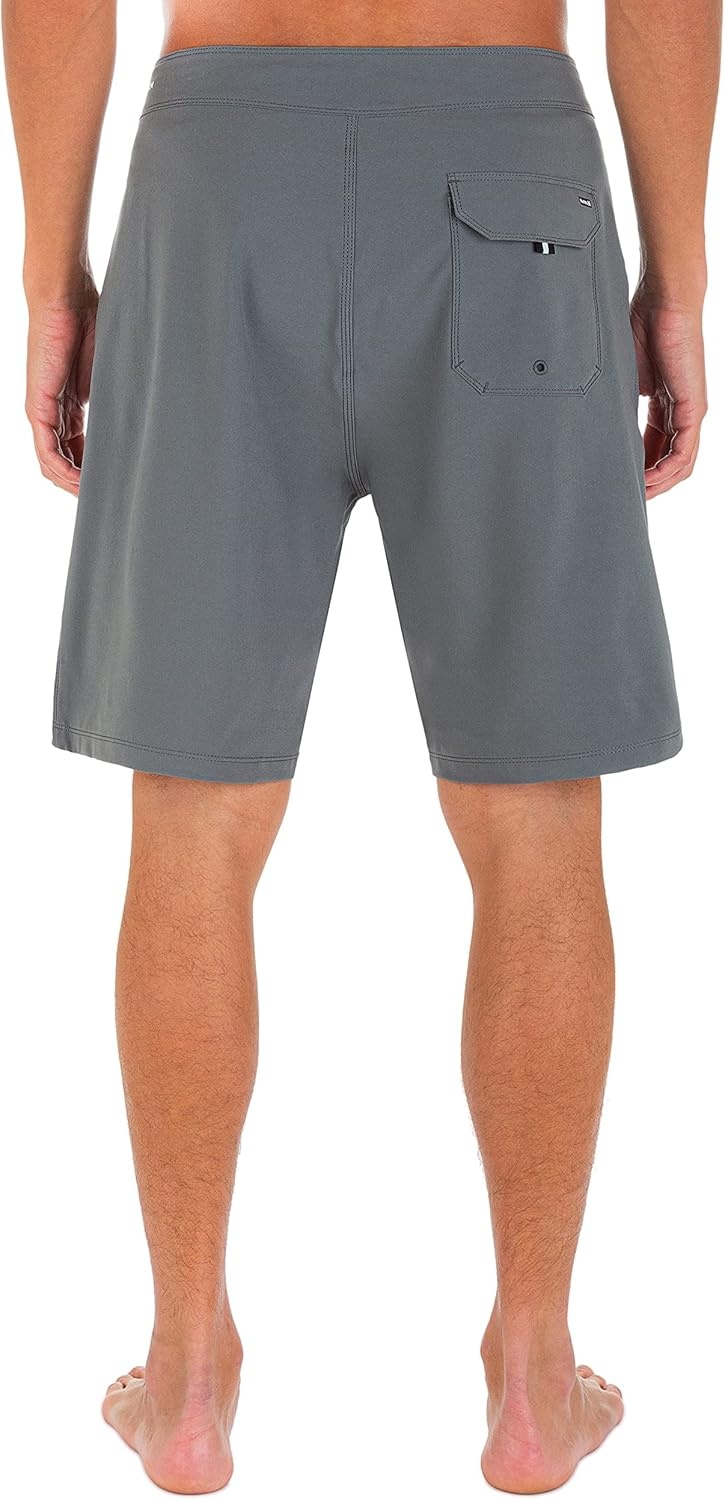 Hurley Mens Phantom P30 One and Only Stretch 20″ Boardshort Swim Short(Smoke Grey)