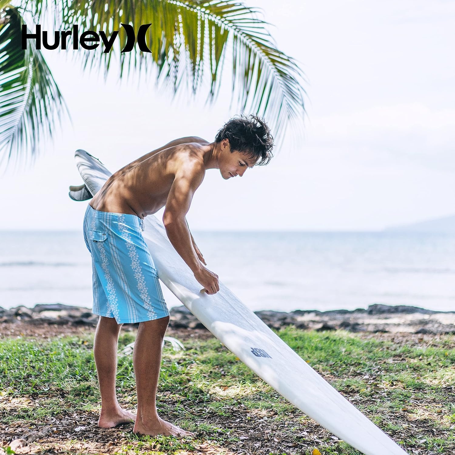 Hurley Men’s One & Only 2.0 21″ Boardshorts(Blue Heather)