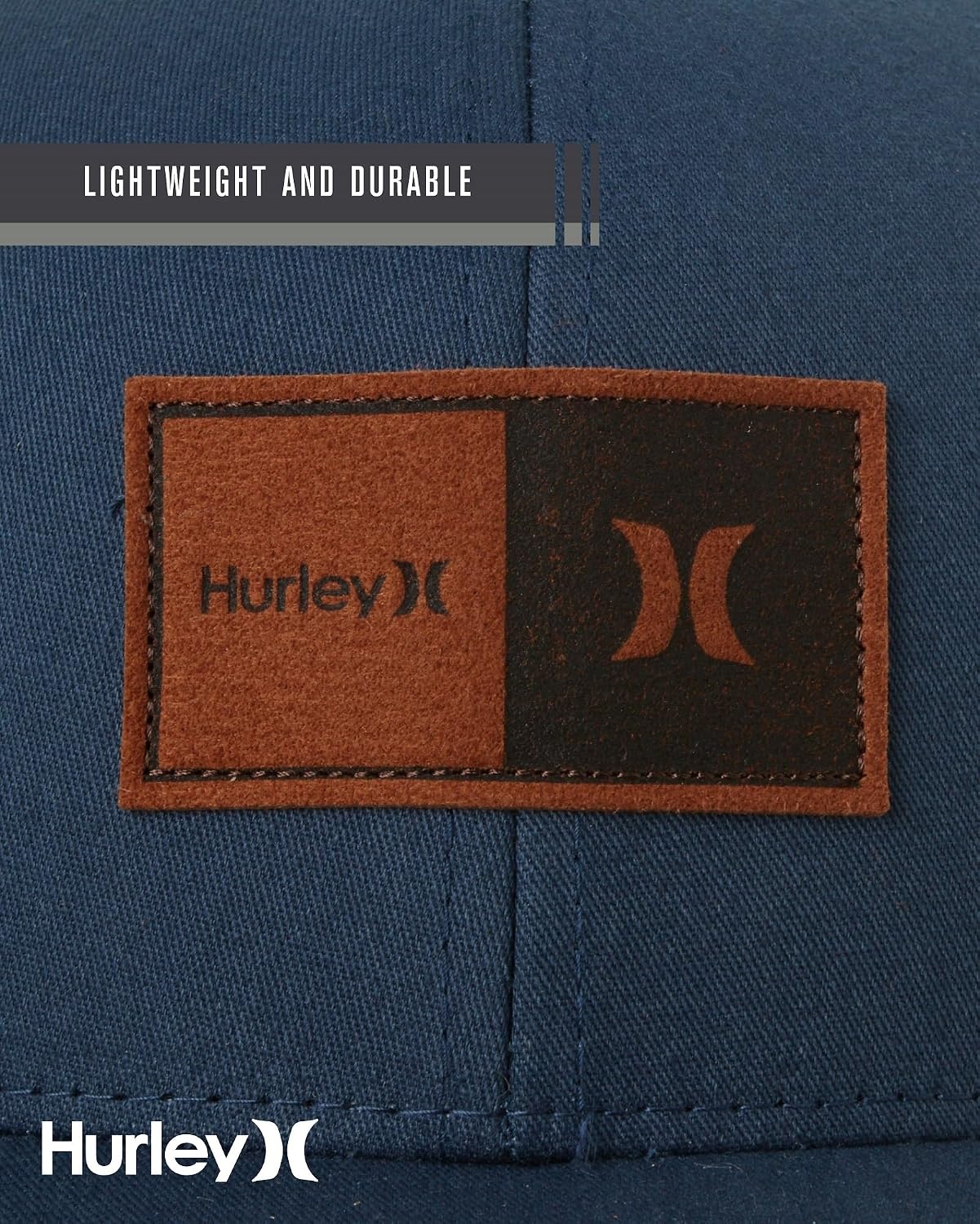 Hurley Mens Trucker Hat – Flexible Quick Dry Fairway Mesh Trucker Hat for Men with Snapback Closure – Classic Mens Caps(Obsidian Blue)