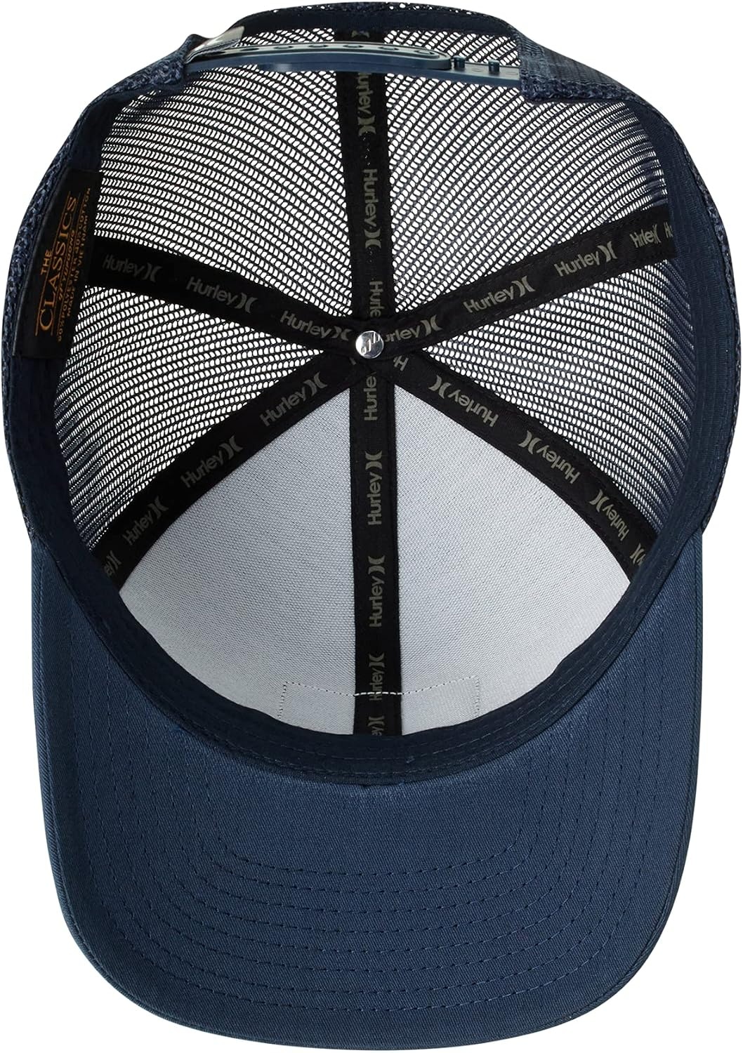 Hurley Mens Trucker Hat – Flexible Quick Dry Fairway Mesh Trucker Hat for Men with Snapback Closure – Classic Mens Caps(Obsidian)