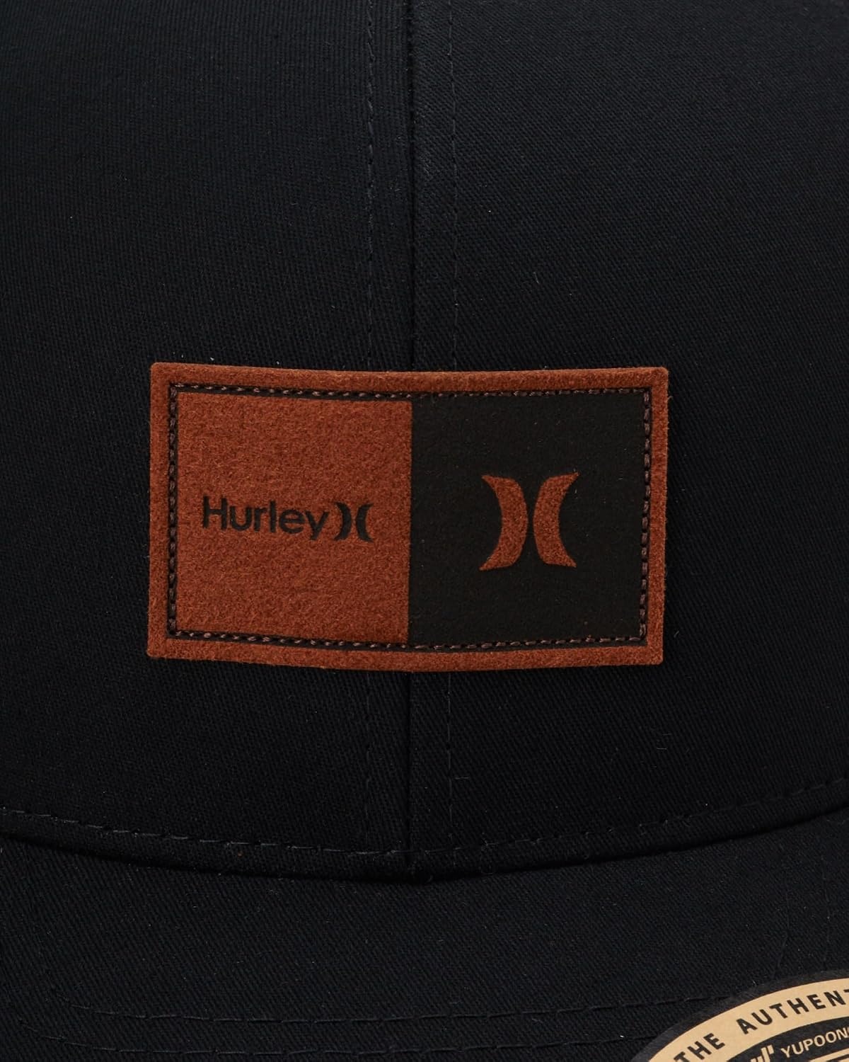 Hurley Mens Trucker Hat – Flexible Quick Dry Fairway Mesh Trucker Hat for Men with Snapback Closure – Classic Mens Caps(Black)