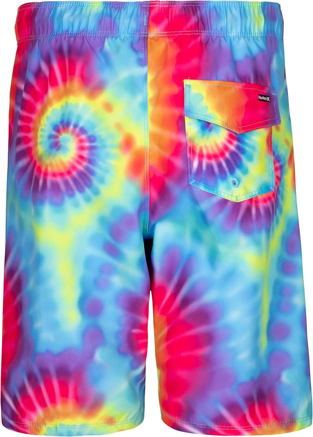 Hurley Boys Printed Pull on Swim Trunks(Multi Tie Dye)
