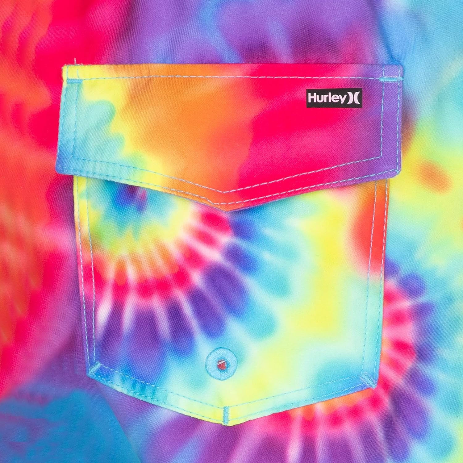 Hurley Boys Printed Pull on Swim Trunks(Multi Tie Dye)