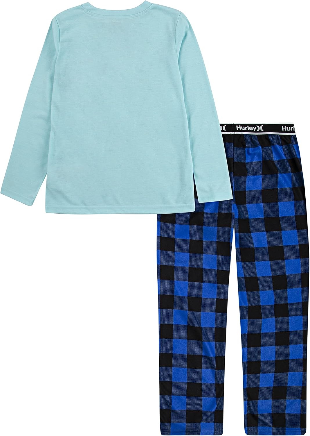 Hurley Boys’ Pajama 2-piece Set(Game Royal/Buffalo Check)