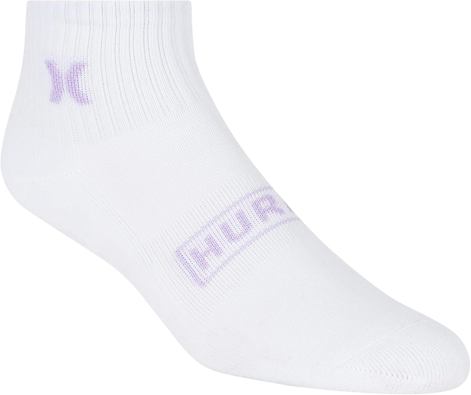 Hurley Women’s 8 Pack Sport Ultra Soft Quarter Crew Socks(White/Apricot Blush/Blue Glow)