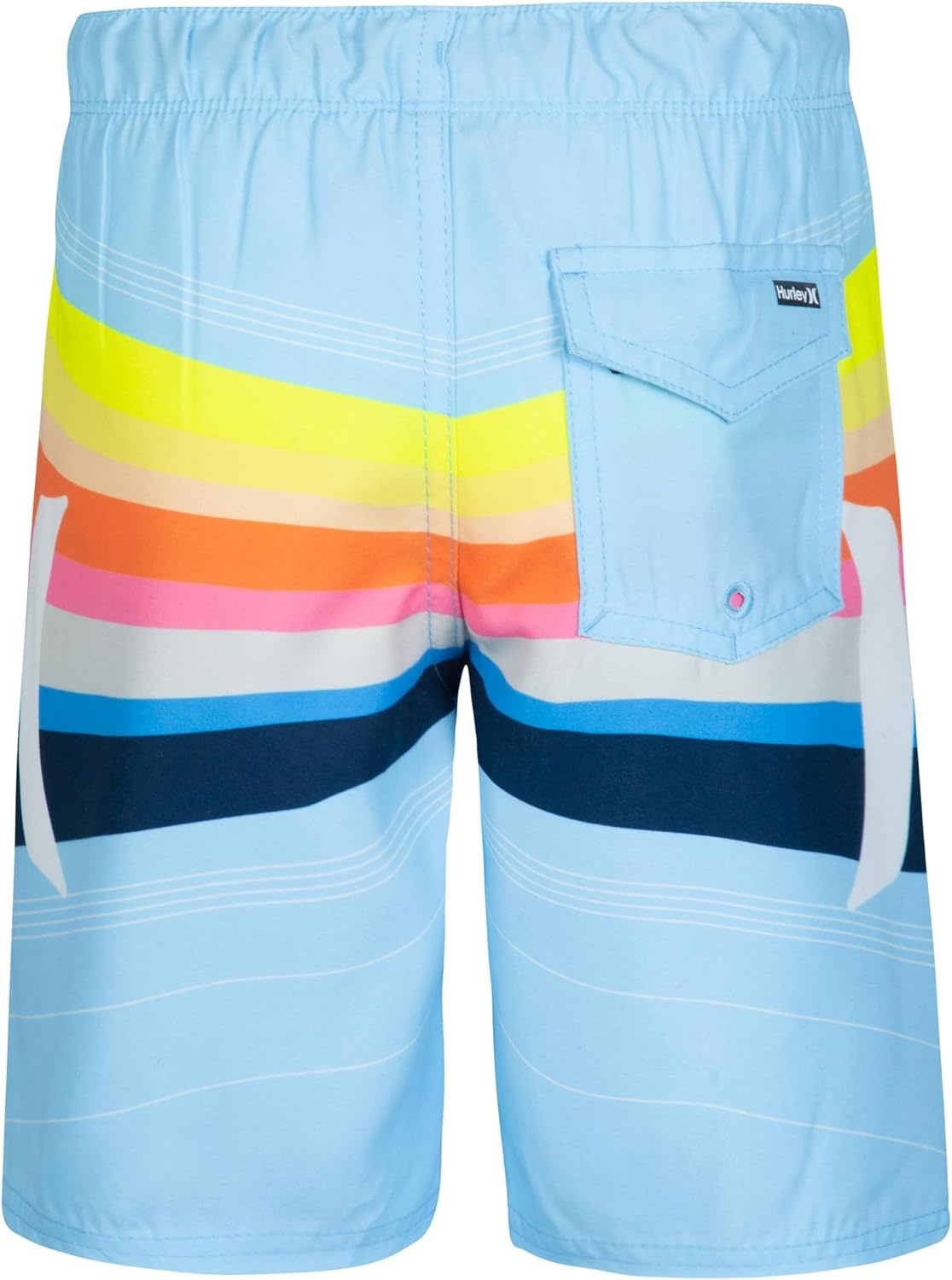 Hurley Kids Mini Vacay Stripe Pull On Swim Trunk (Big Kid)(Blue Dream/Multi)