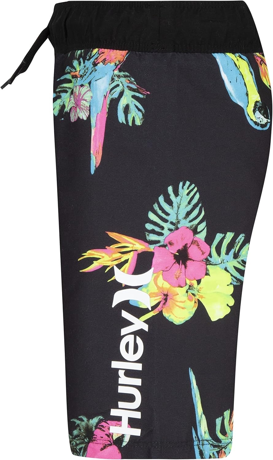 Hurley Boys’ Pull on Swim Trunks(Multi/Parrot Floral)