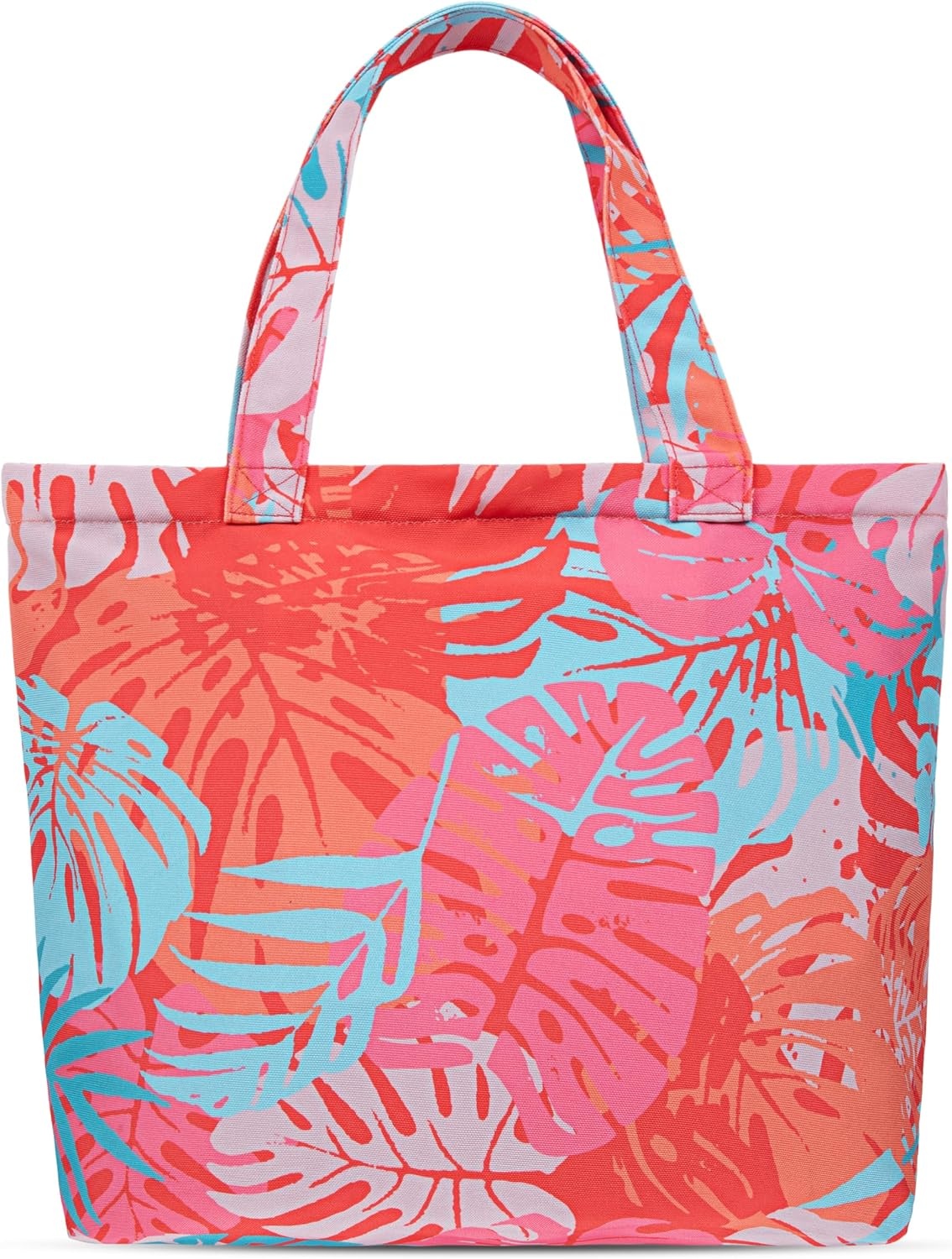 Hurley womens Canvas Beach Tote Bag(Sunset Coral)