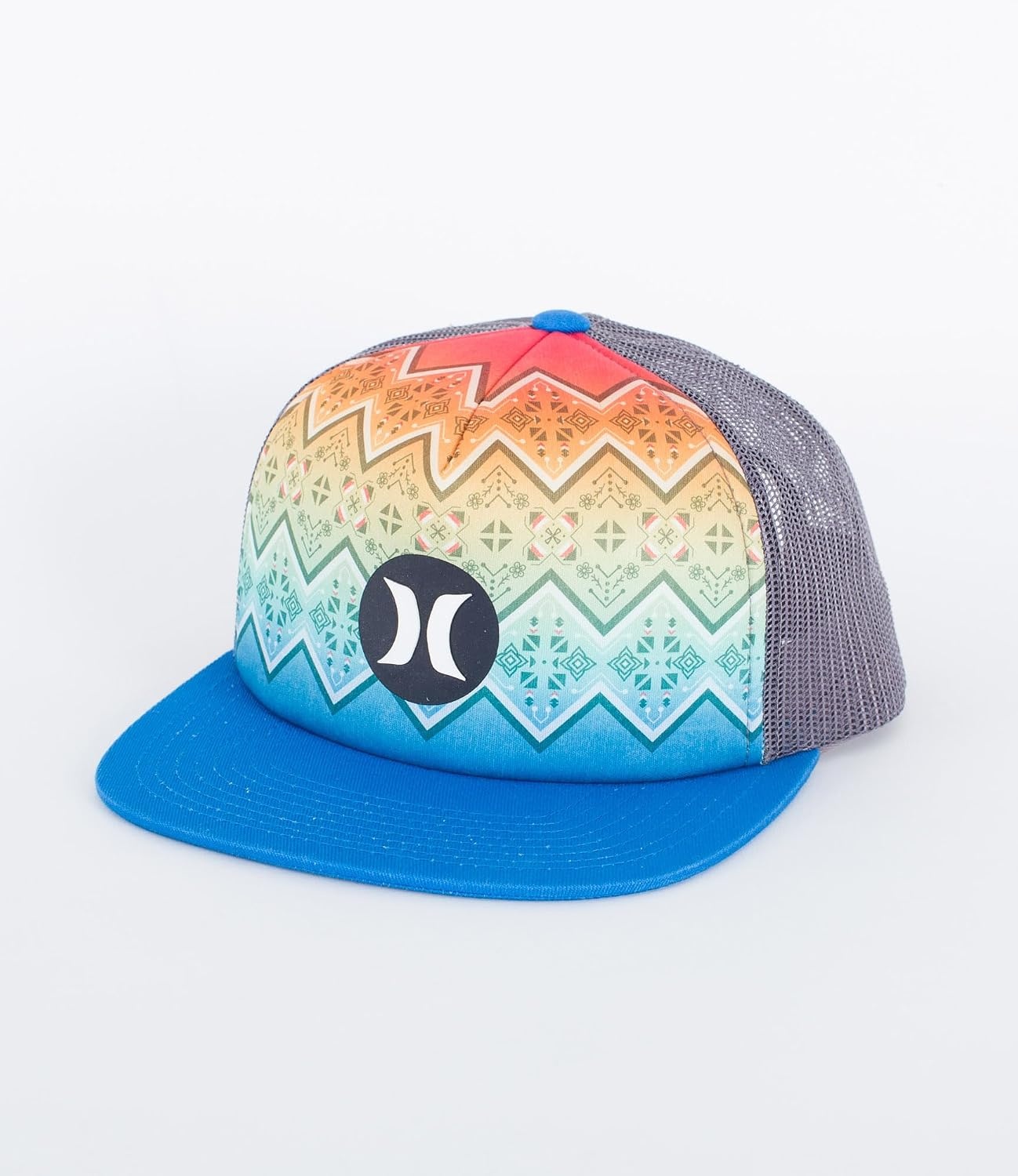 Hurley Men’s One & Only Square Trucker Baseball Cap(Blue Gaze)
