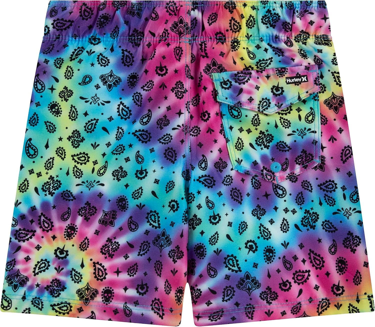 Hurley Boys’ Printed Pull on Swim Trunks(Multi Print)