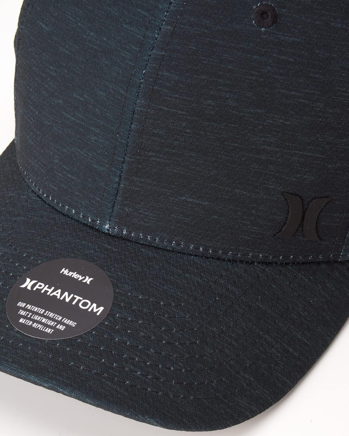 Hurley Mens Hat – Phantom Relay Baseball Cap – Fitted Hats for Men (Sizes: Small-X-Large)(Black)