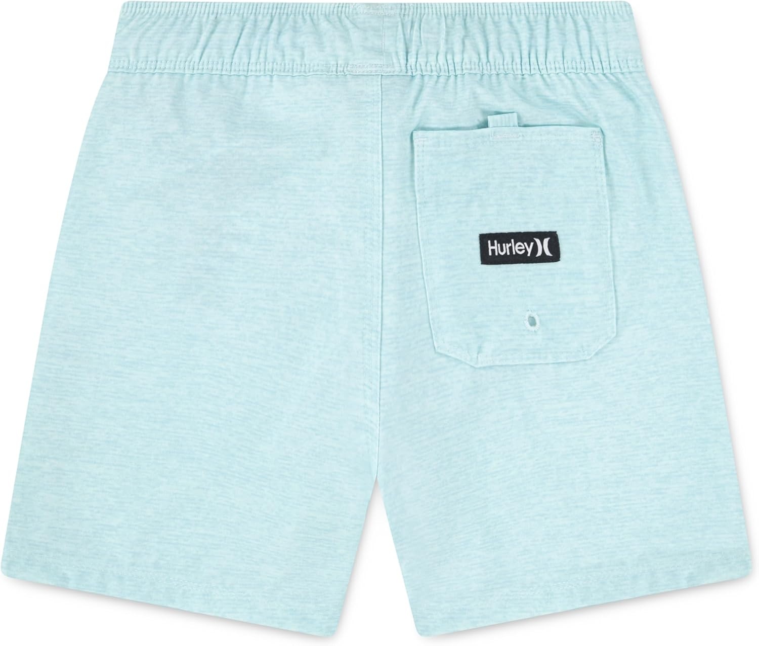 Hurley Kids Mini Vacay Stripe Pull On Swim Trunk (Big Kid)(Mint Candy)