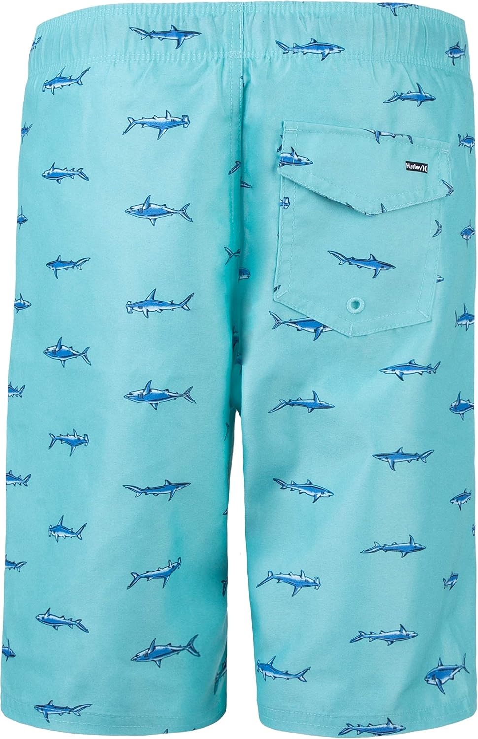 Hurley Boys Printed Pull on Swim Trunks(Tropical Shark Print)