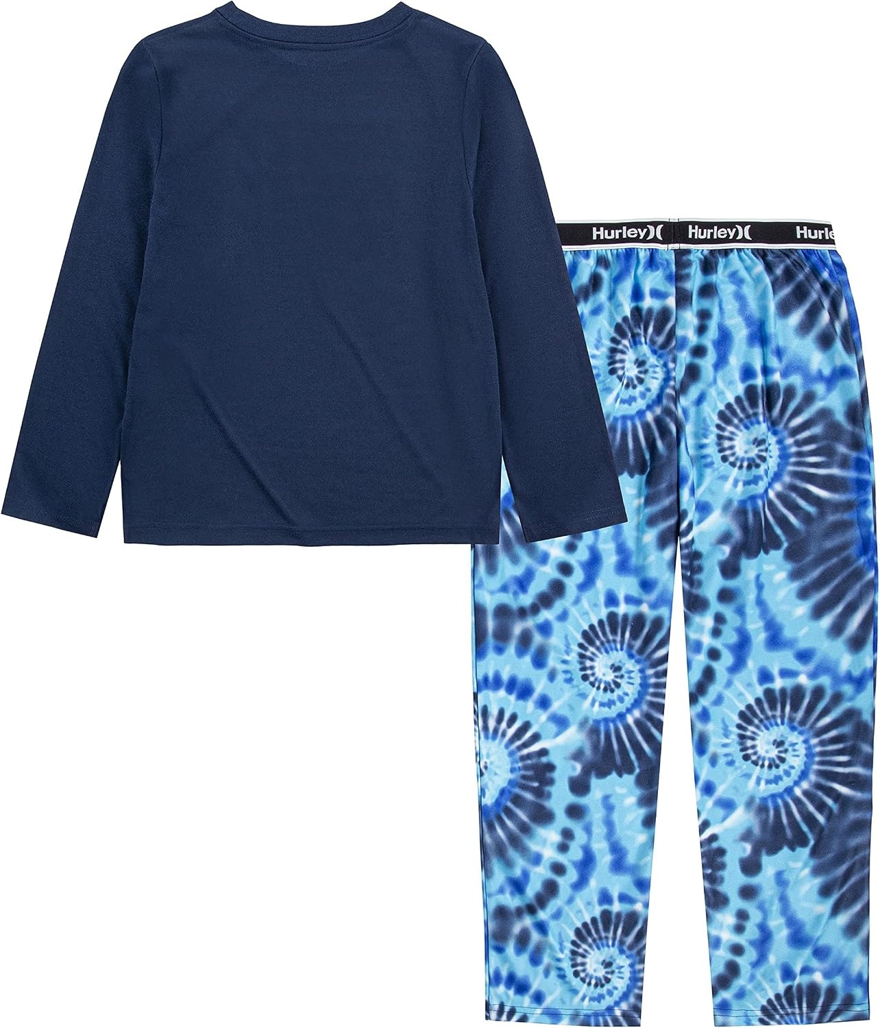 Hurley Boys’ Pajama 2-piece Set(Midnight Navy Tie Dye)