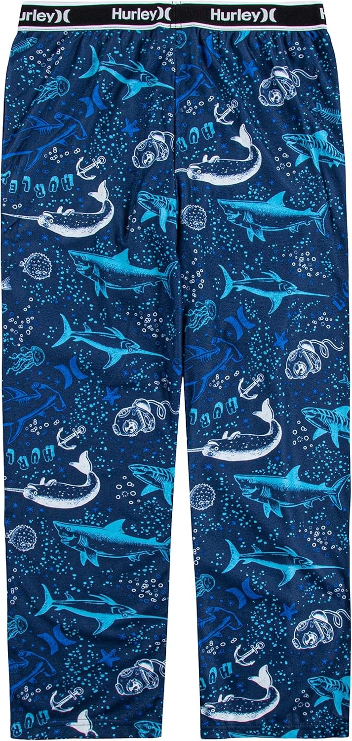 Hurley Boys’ Pajama Pants(Game Royal/Undersea Doodle)