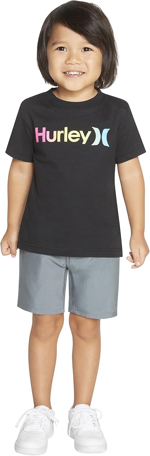Hurley Boys One and Only Graphic T-Shirt(Black/Multi)
