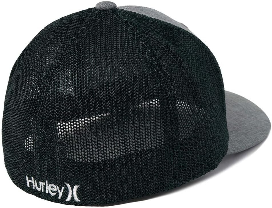 Hurley Mens Cap – One and Only Trucker Flexfit Hat Baseball Cap for Men(Hunter Green)