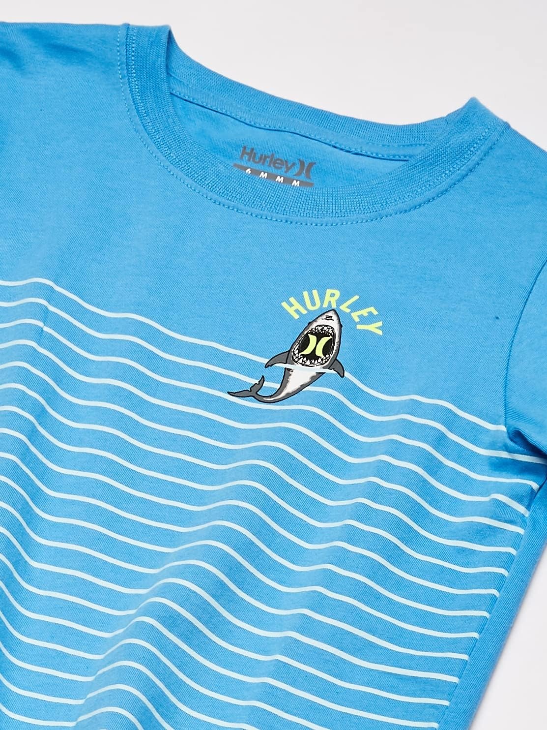 Hurley Boys’ Character Graphic T-Shirt(Blue Stripe)