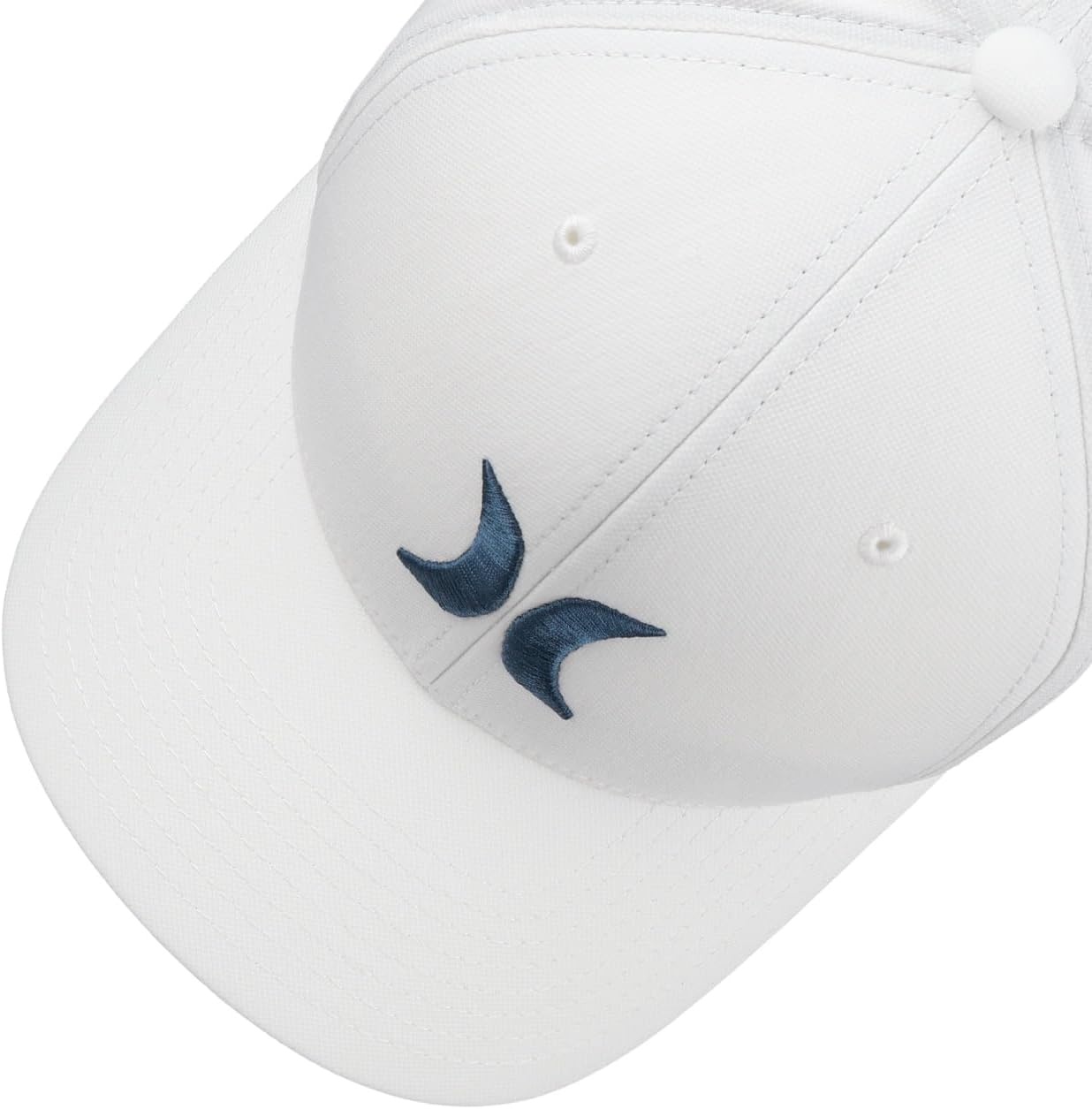Hurley Men’s Caps – One & Only Flexfit Baseball Cap – Fitted Hats for Men (S-XL)(Summit White)