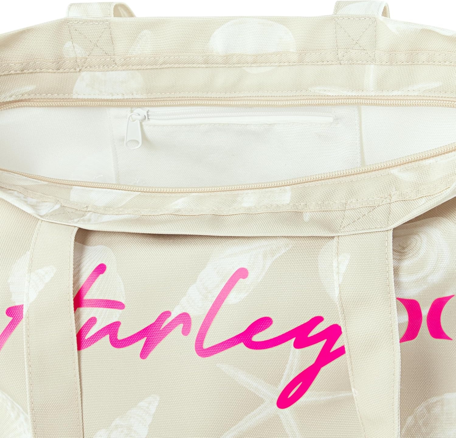 Hurley womens Canvas Beach Tote Bag(Rattan)