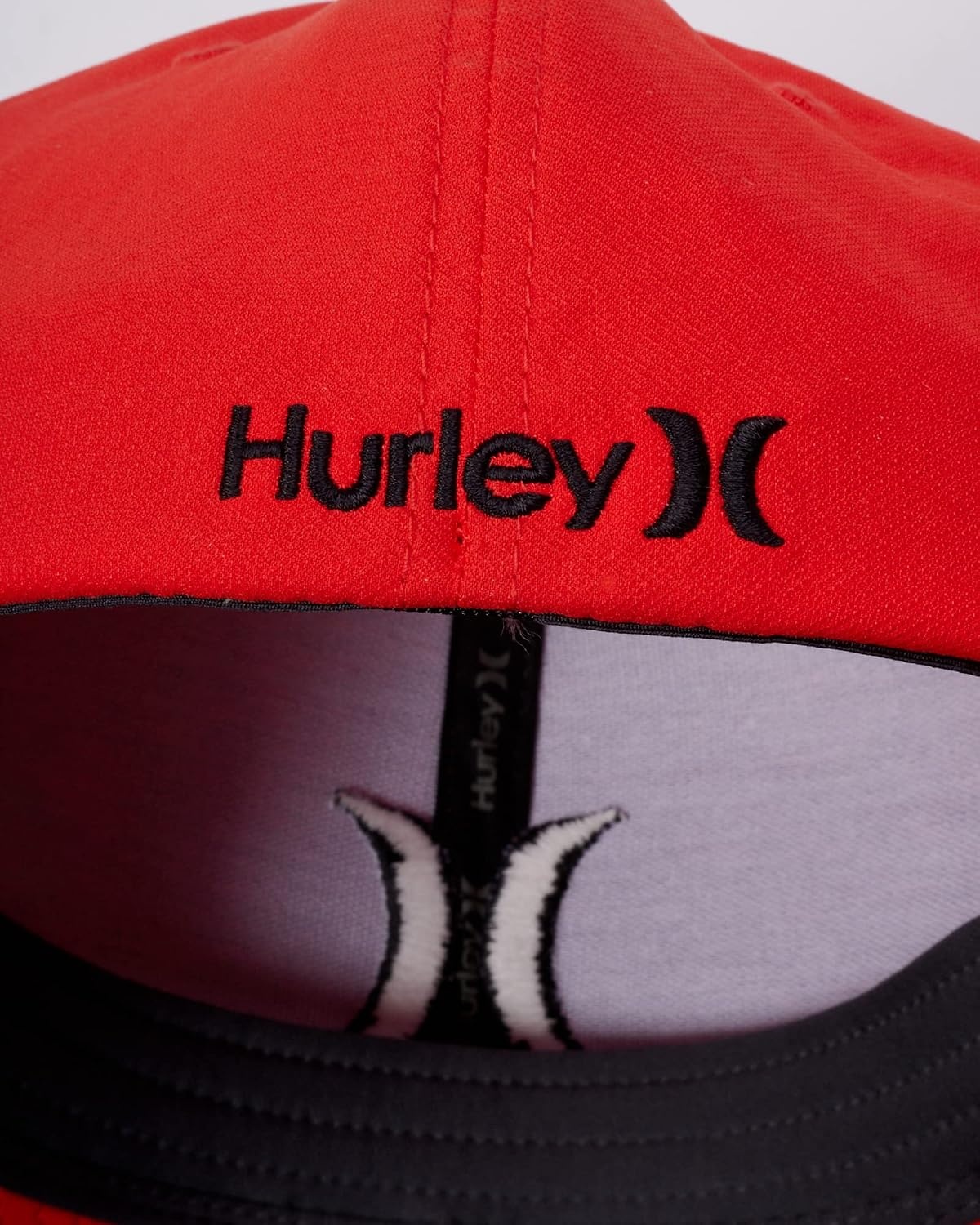 Hurley Men’s Caps – One & Only Flexfit Baseball Cap – Fitted Hats for Men (S-XL)(Chile Red)
