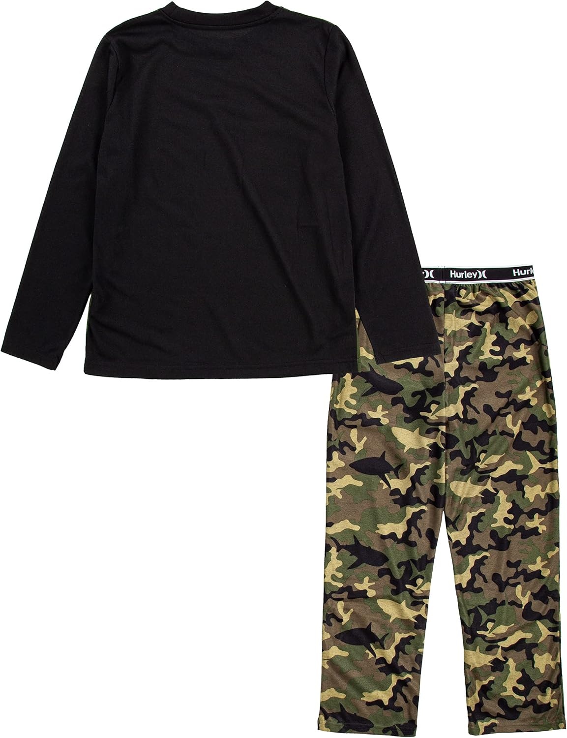 Hurley Boys’ Pajama 2-piece Set(Green Camo)