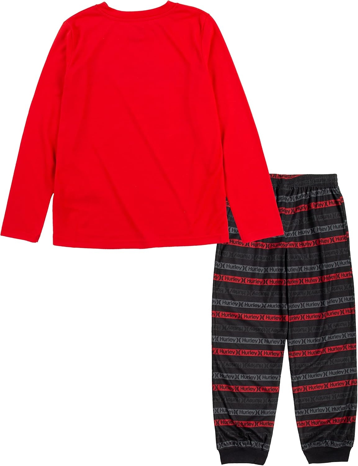 Hurley Boys’ Pajama 2-piece Set(Gym Red/Stripe)