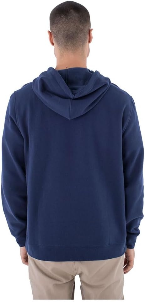 Hurley mens One & Only Solid Fleece Pullover Hoodie(Midnight Aqua)